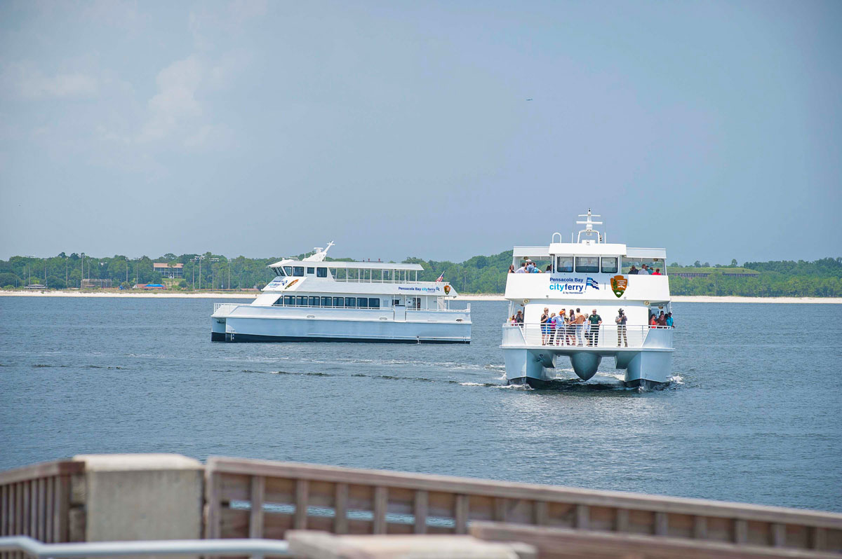 Two Pensacola ferry boats.